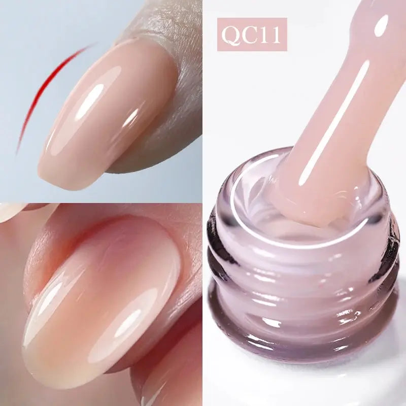 BORN PRETTY Milky White Jelly Nude Gel Nail Polish 10ml White Translucent Soak Off Gel Vernis Semi Permanent Need UV Light Cure SS69