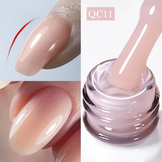 BORN PRETTY Milky White Jelly Nude Gel Nail Polish 10ml White Translucent Soak Off Gel Vernis Semi Permanent Need UV Light Cure SS69