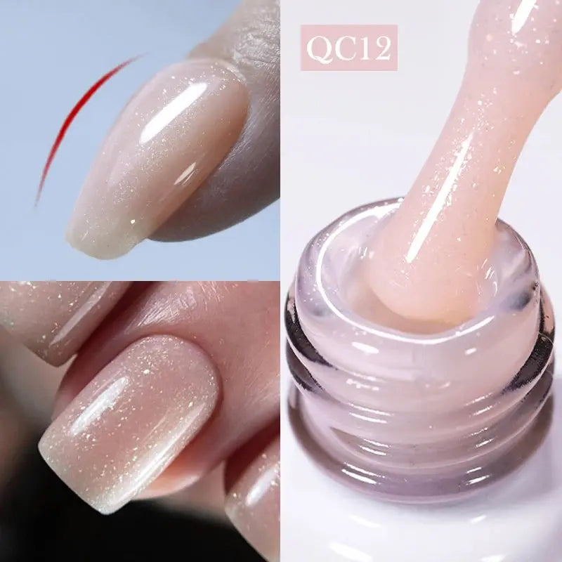 BORN PRETTY Milky White Jelly Nude Gel Nail Polish 10ml White Translucent Soak Off Gel Vernis Semi Permanent Need UV Light Cure SS69