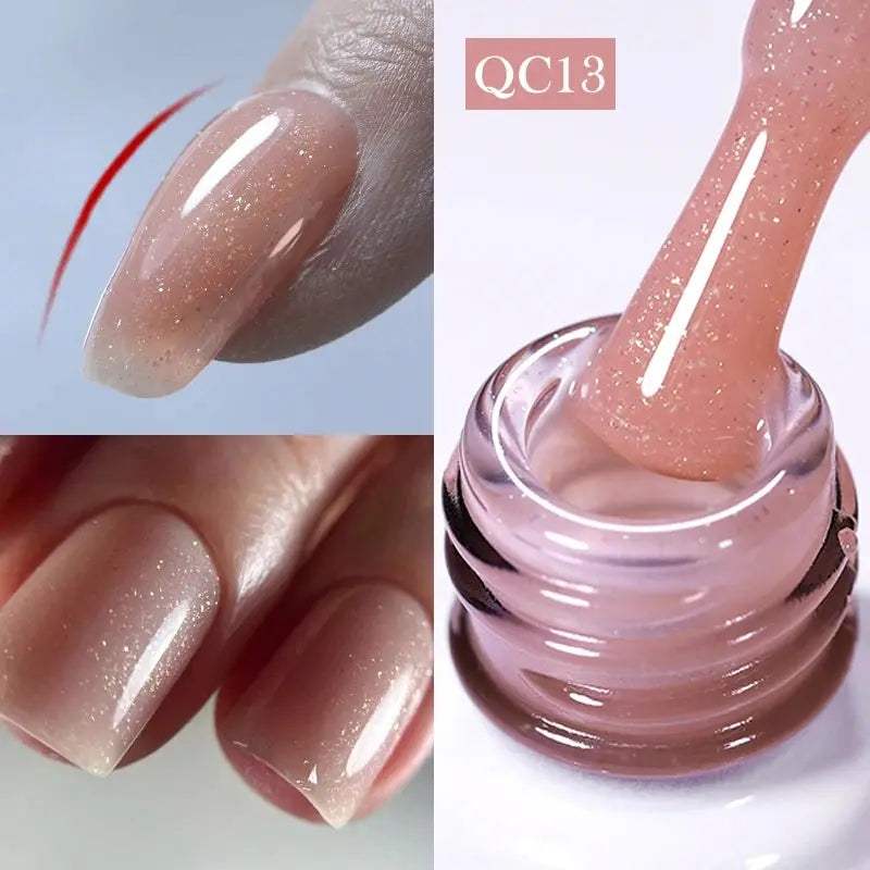 BORN PRETTY Milky White Jelly Nude Gel Nail Polish 10ml White Translucent Soak Off Gel Vernis Semi Permanent Need UV Light Cure SS69