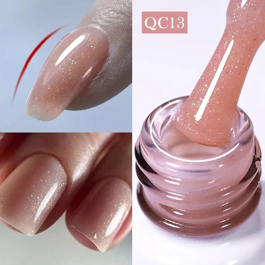 BORN PRETTY Milky White Jelly Nude Gel Nail Polish 10ml White Translucent Soak Off Gel Vernis Semi Permanent Need UV Light Cure SS69