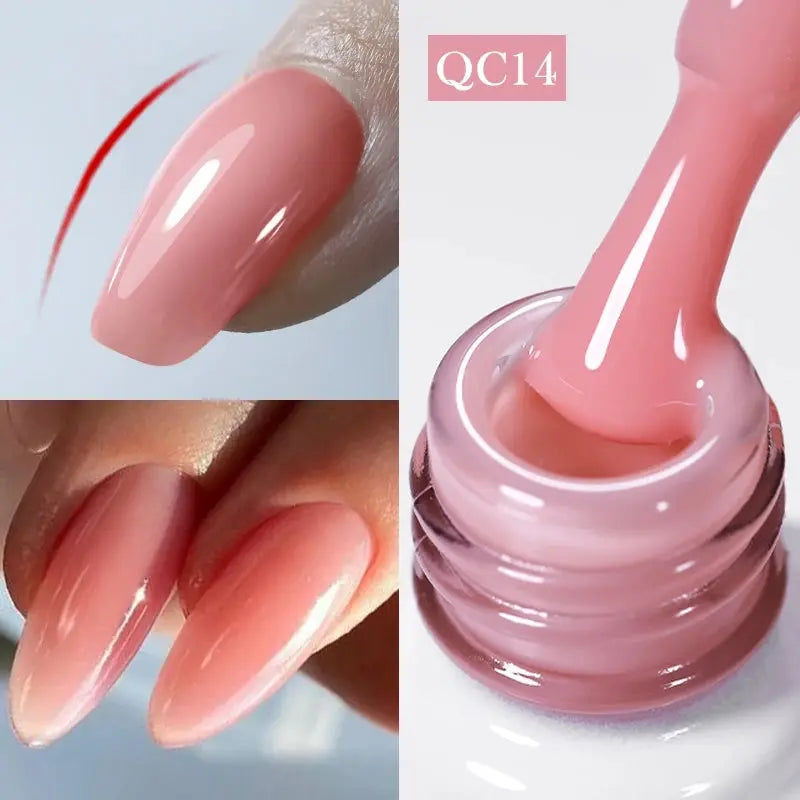 BORN PRETTY Milky White Jelly Nude Gel Nail Polish 10ml White Translucent Soak Off Gel Vernis Semi Permanent Need UV Light Cure SS69