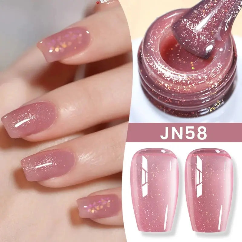 BORN PRETTY Milky White Jelly Nude Gel Nail Polish 10ml White Translucent Soak Off Gel Vernis Semi Permanent Need UV Light Cure SS69