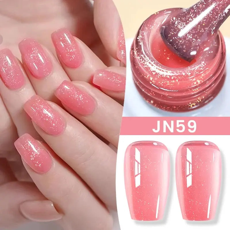 BORN PRETTY Milky White Jelly Nude Gel Nail Polish 10ml White Translucent Soak Off Gel Vernis Semi Permanent Need UV Light Cure SS69
