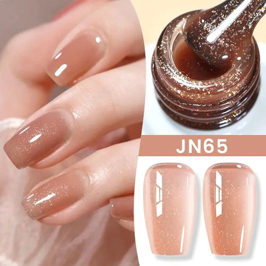 BORN PRETTY Milky White Jelly Nude Gel Nail Polish 10ml White Translucent Soak Off Gel Vernis Semi Permanent Need UV Light Cure SS69