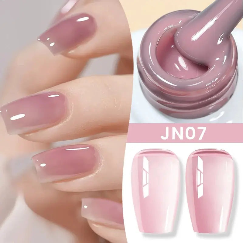 BORN PRETTY Milky White Jelly Nude Gel Nail Polish 10ml White Translucent Soak Off Gel Vernis Semi Permanent Need UV Light Cure SS69