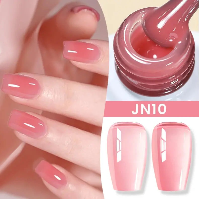 BORN PRETTY Milky White Jelly Nude Gel Nail Polish 10ml White Translucent Soak Off Gel Vernis Semi Permanent Need UV Light Cure SS69