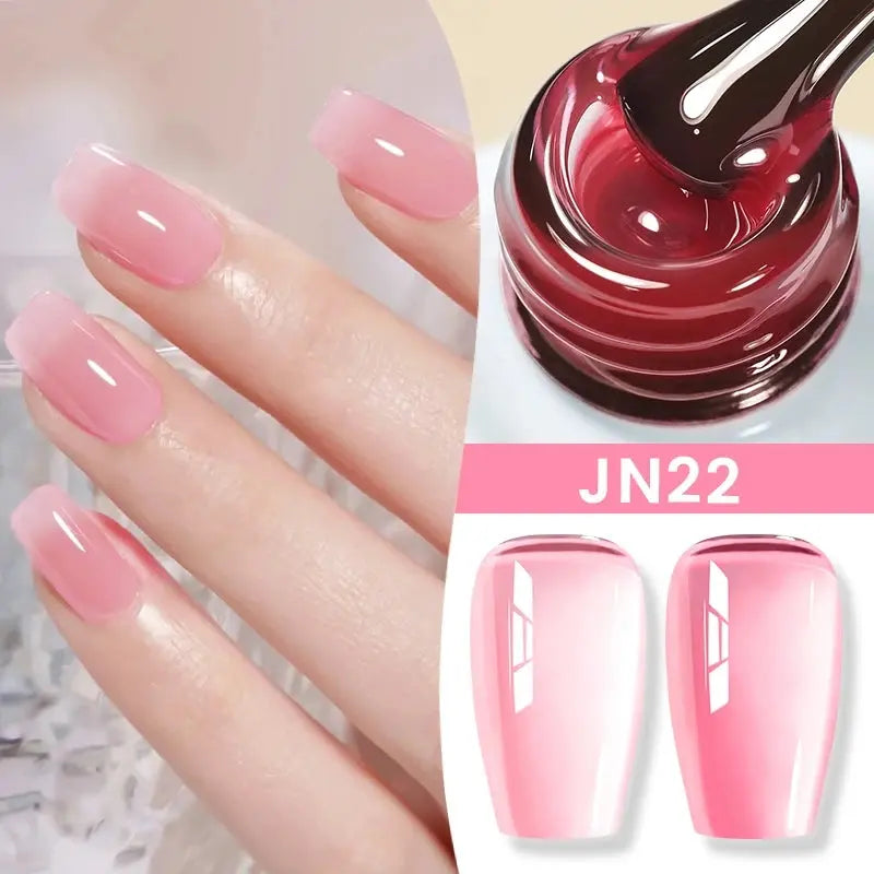 BORN PRETTY Milky White Jelly Nude Gel Nail Polish 10ml White Translucent Soak Off Gel Vernis Semi Permanent Need UV Light Cure SS69