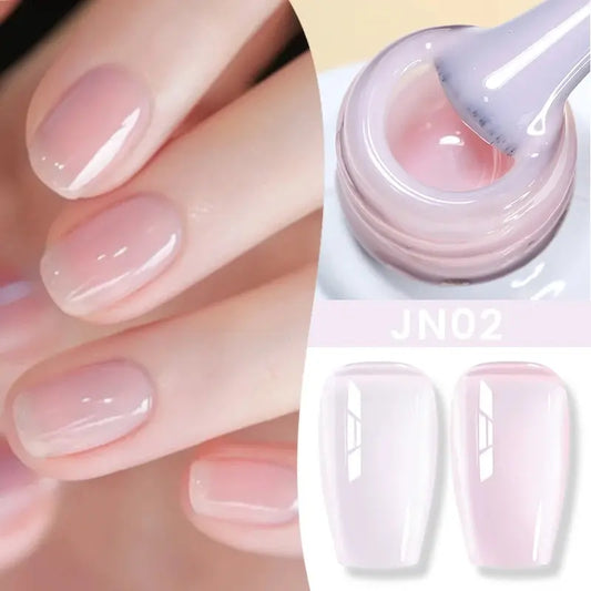BORN PRETTY Milky White Jelly Nude Gel Nail Polish 10ml White Translucent Soak Off Gel Vernis Semi Permanent Need UV Light Cure SS69