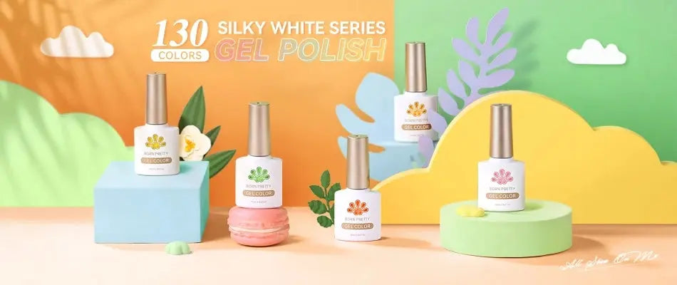 BORN PRETTY Milky White Jelly Nude Gel Nail Polish 10ml White Translucent Soak Off Gel Vernis Semi Permanent Need UV Light Cure SS69