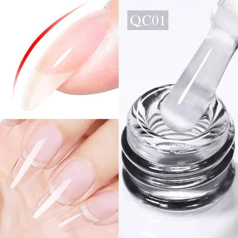 BORN PRETTY Milky White Jelly Nude Gel Nail Polish 10ml White Translucent Soak Off Gel Vernis Semi Permanent Need UV Light Cure - SS69