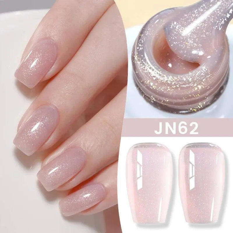 BORN PRETTY Milky White Jelly Nude Gel Nail Polish 10ml White Translucent Soak Off Gel Vernis Semi Permanent Need UV Light Cure SS69