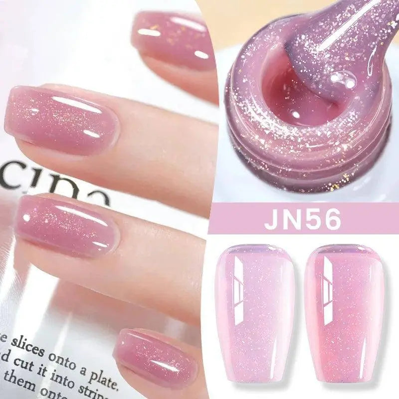 BORN PRETTY Milky White Jelly Nude Gel Nail Polish 10ml White Translucent Soak Off Gel Vernis Semi Permanent Need UV Light Cure SS69