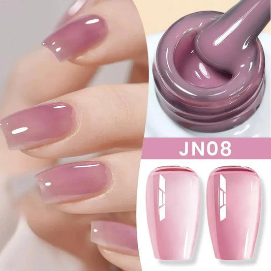 BORN PRETTY Milky White Jelly Nude Gel Nail Polish 10ml White Translucent Soak Off Gel Vernis Semi Permanent Need UV Light Cure SS69
