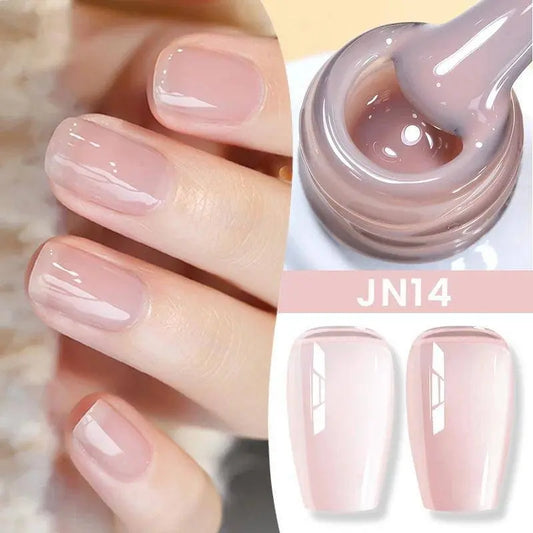 BORN PRETTY Milky White Jelly Nude Gel Nail Polish 10ml White Translucent Soak Off Gel Vernis Semi Permanent Need UV Light Cure SS69