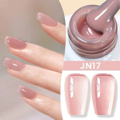 BORN PRETTY Milky White Jelly Nude Gel Nail Polish 10ml White Translucent Soak Off Gel Vernis Semi Permanent Need UV Light Cure SS69