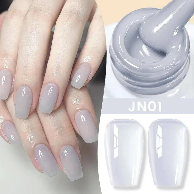 BORN PRETTY Milky White Jelly Nude Gel Nail Polish 10ml White Translucent Soak Off Gel Vernis Semi Permanent Need UV Light Cure SS69