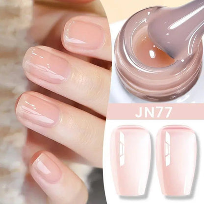 BORN PRETTY Milky White Jelly Nude Gel Nail Polish 10ml White Translucent Soak Off Gel Vernis Semi Permanent Need UV Light Cure SS69