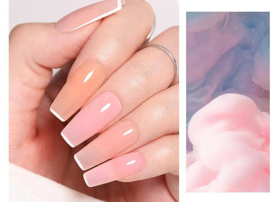 BORN PRETTY Milky White Jelly Nude Gel Nail Polish 10ml White Translucent Soak Off Gel Vernis Semi Permanent Need UV Light Cure SS69