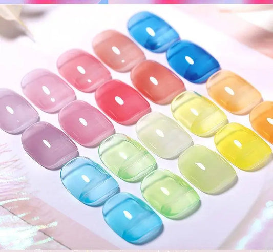 BORN PRETTY Milky White Jelly Nude Gel Nail Polish 10ml White Translucent Soak Off Gel Vernis Semi Permanent Need UV Light Cure SS69