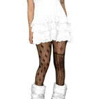 Black Alt Asymmetric Tights - SS69