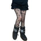 Black Alt Asymmetric Tights - SS69