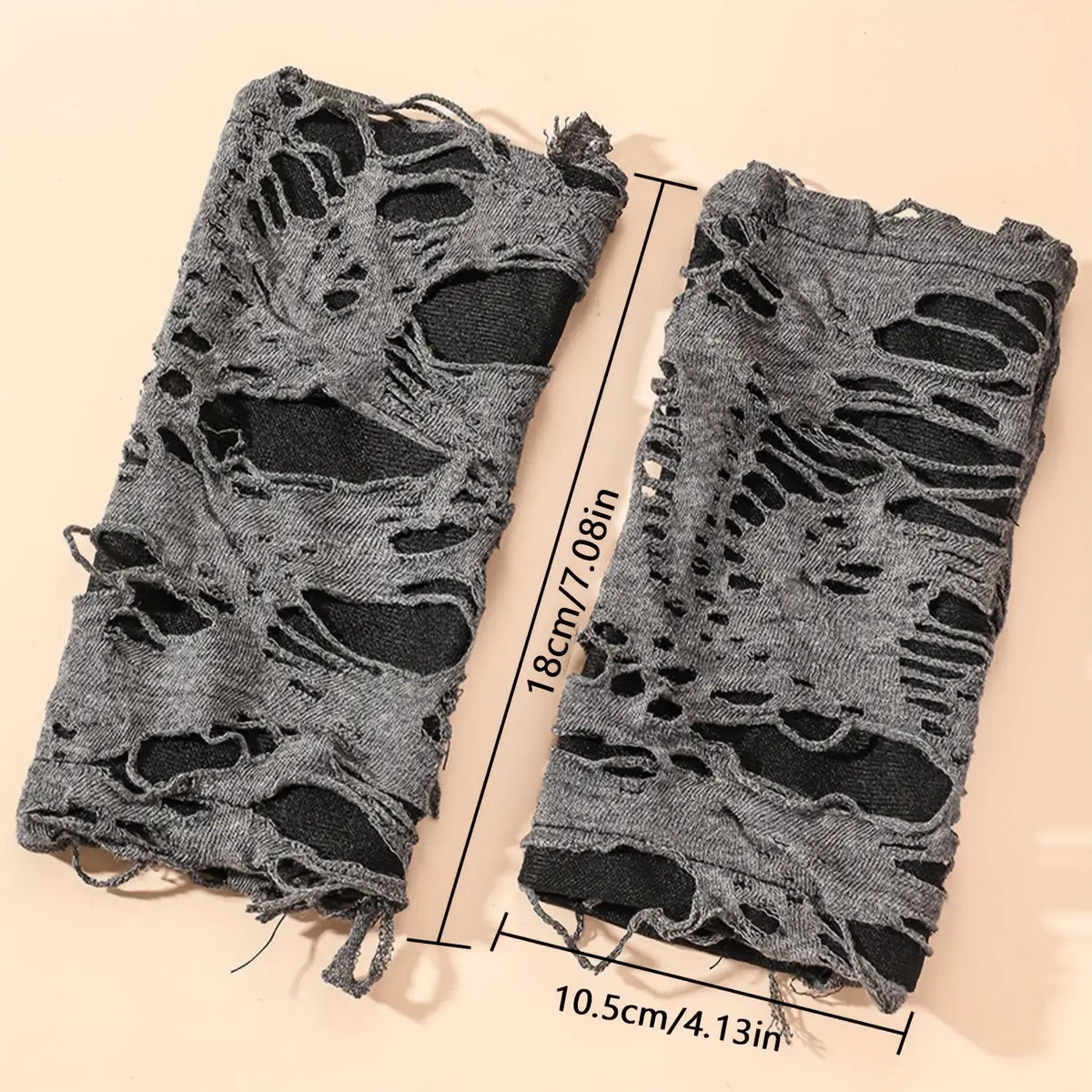 Breathable Mesh Rippled Gloves - Stylish Half-Finger Punk Style, Elastic Fit for Women SS69