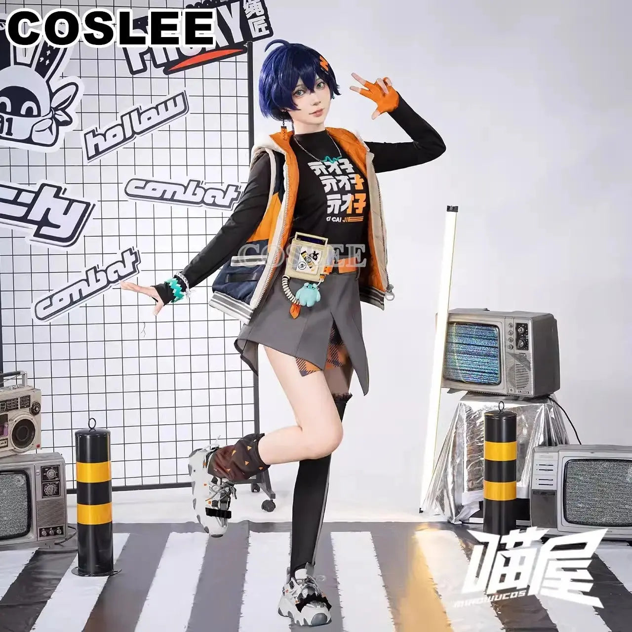 COSLEE Belle Cosplay Costume Zenless Zone Zero Cos Game Suit Fashion Cool Uniform Halloween Carnival Party Outfit Women New SS69 199.69 Set 2 with wig / S / Zenless Zone Zero