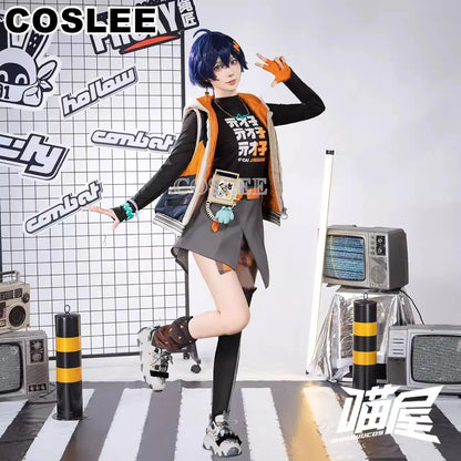 COSLEE Belle Cosplay Costume Zenless Zone Zero Cos Game Suit Fashion Cool Uniform Halloween Carnival Party Outfit Women New SS69 199.69 Set 2 with wig / S / Zenless Zone Zero