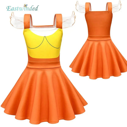Calamari Cosplay Game Costume Kids Girls Dress Fantasy Ballet Skirt Stage Performence Dance Skirts Halloween Party Carnival Suit SS69