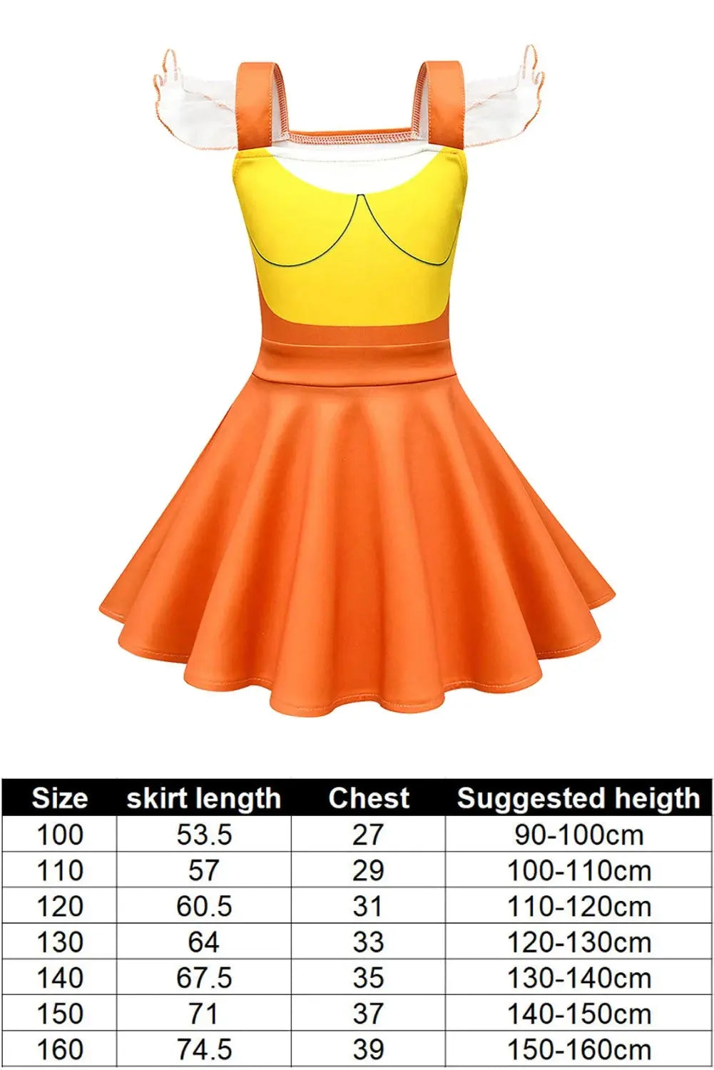 Calamari Cosplay Game Costume Kids Girls Dress Fantasy Ballet Skirt Stage Performence Dance Skirts Halloween Party Carnival Suit SS69 23.69 Body Data / 150