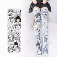 Cartoon Two-Dimensional Stockings Japanese Anime Girl Sexy Cute Cosplay Over-The-Knee Long Tube Personality Stockings Velvet - SS69