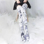 Cartoon Two-Dimensional Stockings Japanese Anime Girl Sexy Cute Cosplay Over-The-Knee Long Tube Personality Stockings Velvet - SS69