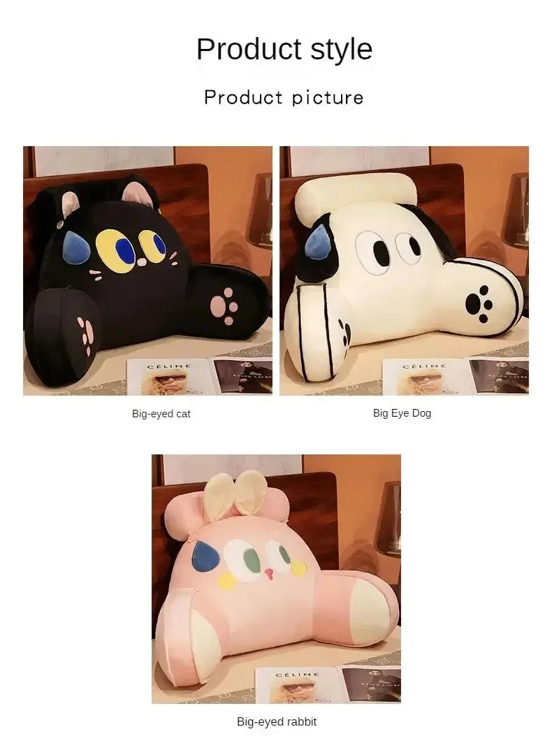 Cartoon bedside soft bag with large backrest, sofa cushion, triangle pillow on the bed, pillow SS69