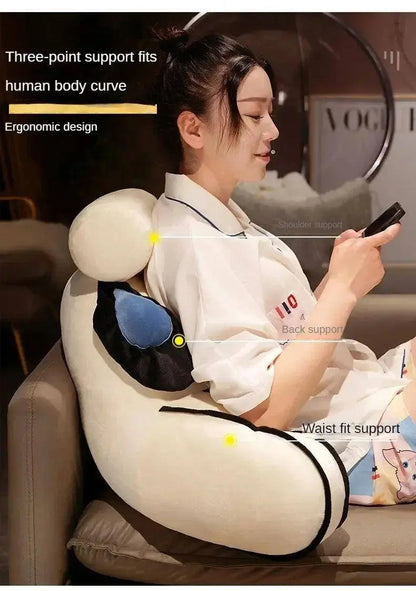 Cartoon bedside soft bag with large backrest, sofa cushion, triangle pillow on the bed, pillow SS69