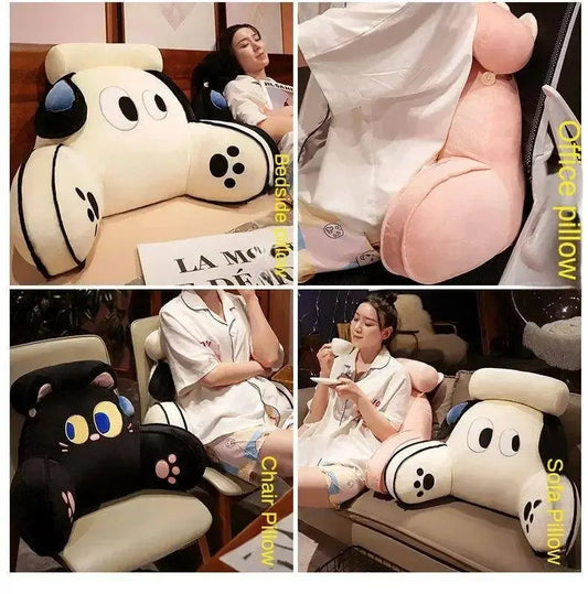 Cartoon bedside soft bag with large backrest, sofa cushion, triangle pillow on the bed, pillow SS69
