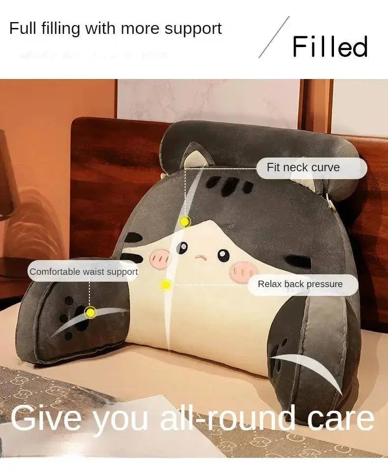 Cartoon bedside soft bag with large backrest, sofa cushion, triangle pillow on the bed, pillow SS69