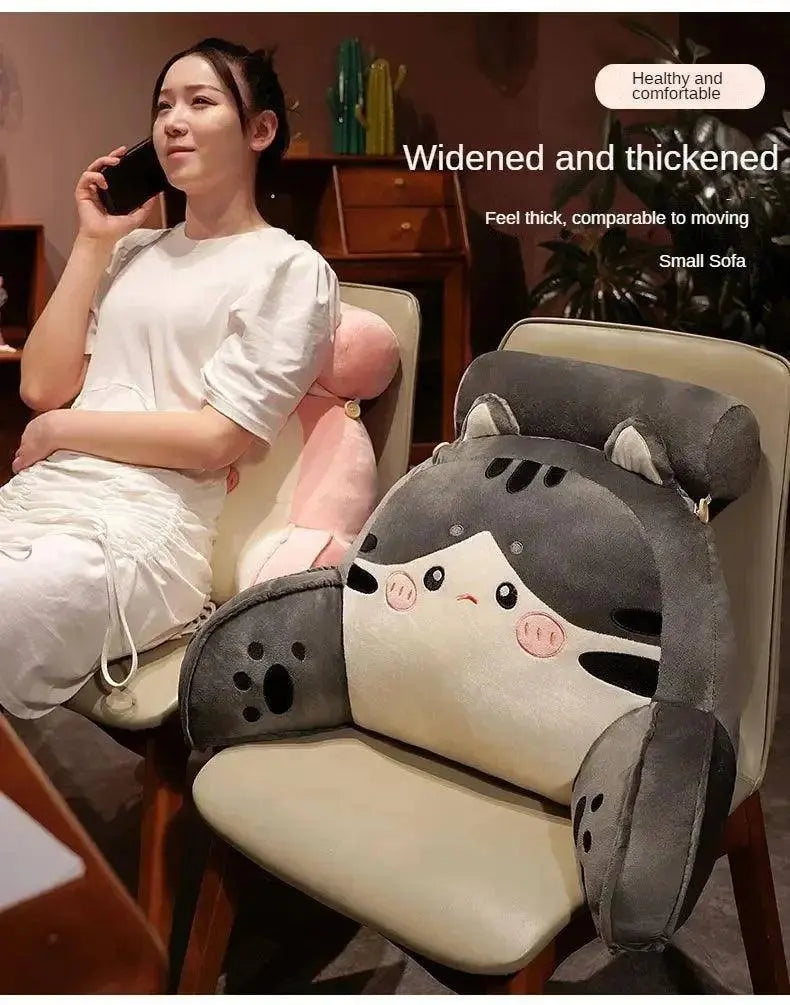 Cartoon bedside soft bag with large backrest, sofa cushion, triangle pillow on the bed, pillow SS69