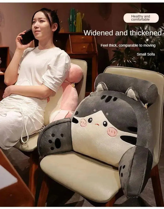 Cartoon bedside soft bag with large backrest, sofa cushion, triangle pillow on the bed, pillow SS69