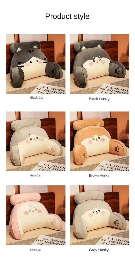 Cartoon bedside soft bag with large backrest, sofa cushion, triangle pillow on the bed, pillow SS69