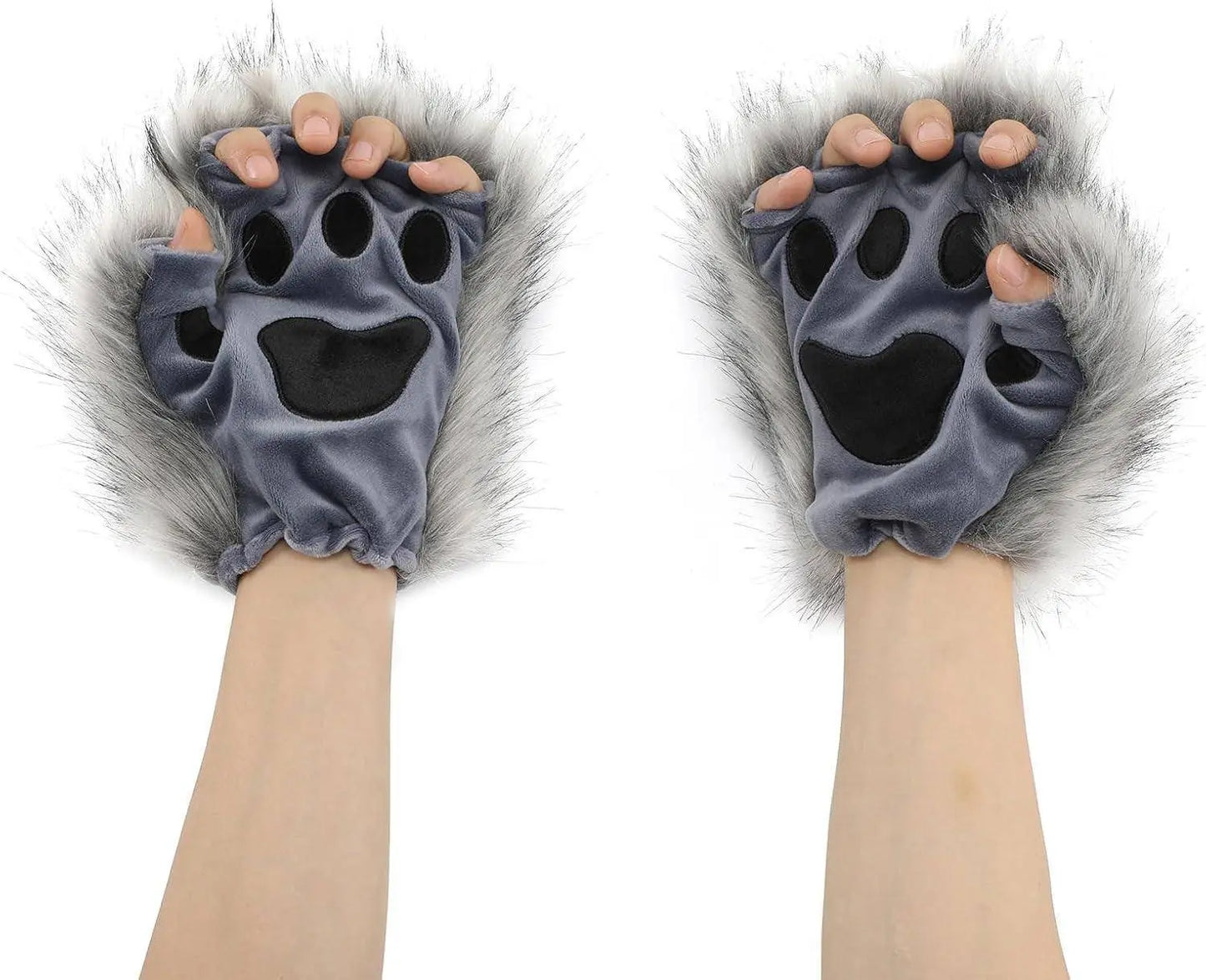 Cat Paw Gloves, Fingerless, with Cat Paw, Fox, Animal, Cosplay - SS69