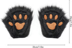 Cat Paw Gloves, Fingerless, with Cat Paw, Fox, Animal, Cosplay - SS69