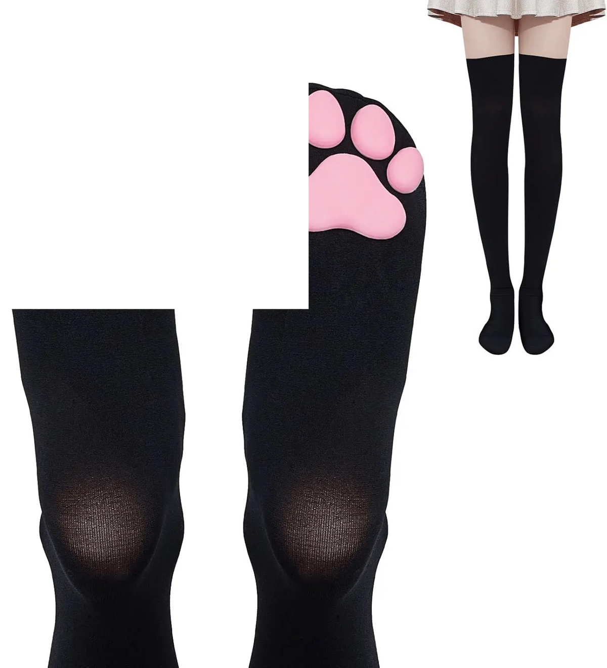 Cat Paw Pad Socks Thigh High Pink Cute 3D  Cosplay - SS69