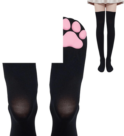 Cat Paw Pad Socks Thigh High Pink Cute 3D  Cosplay - SS69