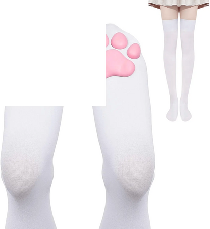 Cat Paw Pad Socks Thigh High Pink Cute 3D  Cosplay - SS69