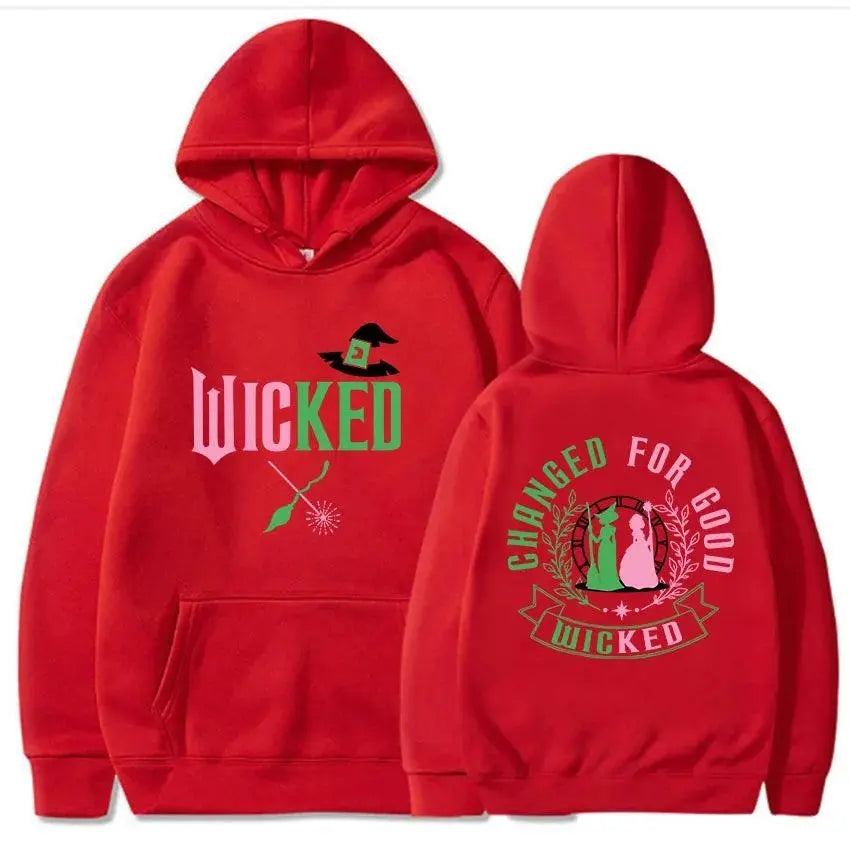 Changed for Good Wicked Fantasy Movies Hoodies Graphic Clothes Women Men Hooded Winter Sweatshirts Moletom Casual Female Hoodie - SS69