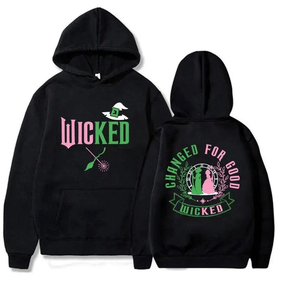 Changed for Good Wicked Fantasy Movies Hoodies Graphic Clothes Women Men Hooded Winter Sweatshirts Moletom Casual Female Hoodie SS69