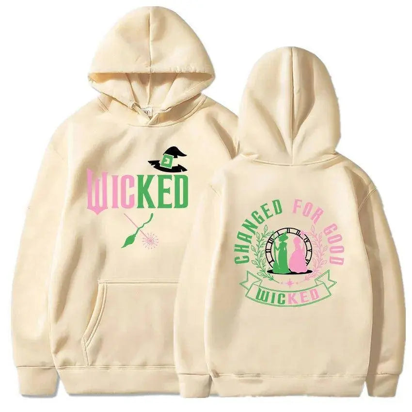 Changed for Good Wicked Fantasy Movies Hoodies Graphic Clothes Women Men Hooded Winter Sweatshirts Moletom Casual Female Hoodie SS69