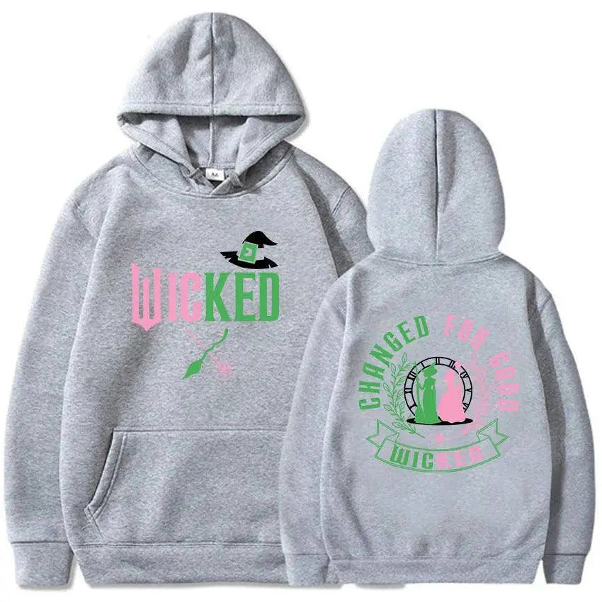 Changed for Good Wicked Fantasy Movies Hoodies Graphic Clothes Women Men Hooded Winter Sweatshirts Moletom Casual Female Hoodie SS69