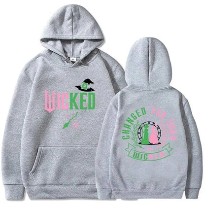 Changed for Good Wicked Fantasy Movies Hoodies Graphic Clothes Women Men Hooded Winter Sweatshirts Moletom Casual Female Hoodie SS69